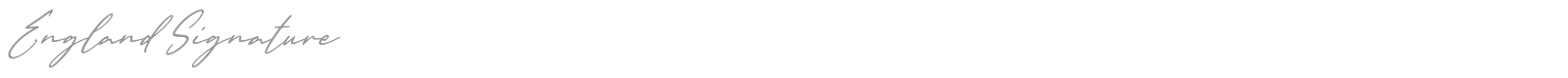 England Signature font preview